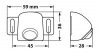 Wielofunkcyjny reflektor LED - 12/30 V